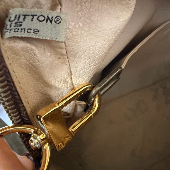 Louis Vuitton Monogram Canvas Toiletry Pouch with Tan Strap - Picture 8 of 11